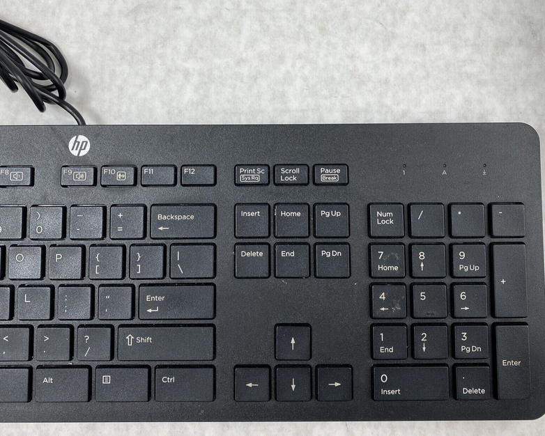 Lot(2) HP 803181-001 Slim USB Wired Enhanced Keyboard KBAR211 Genuine OEM