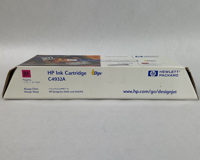 HP 81 Magenta Ink Cartridge C4932A 680ml for DesignJet 5000 5500 13DEC01