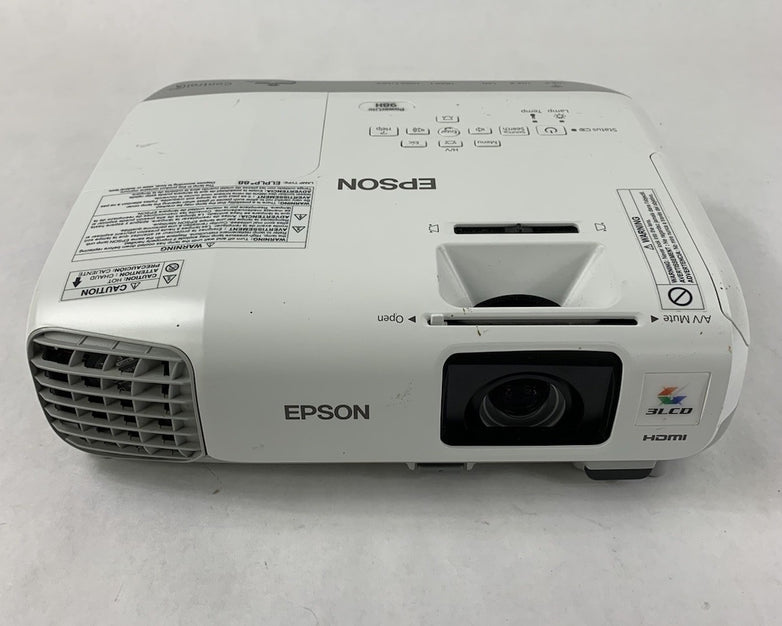 Epson PowerLite 98H H687A LCD Lamp Projector 1512 Lamp Hours - No Remote
