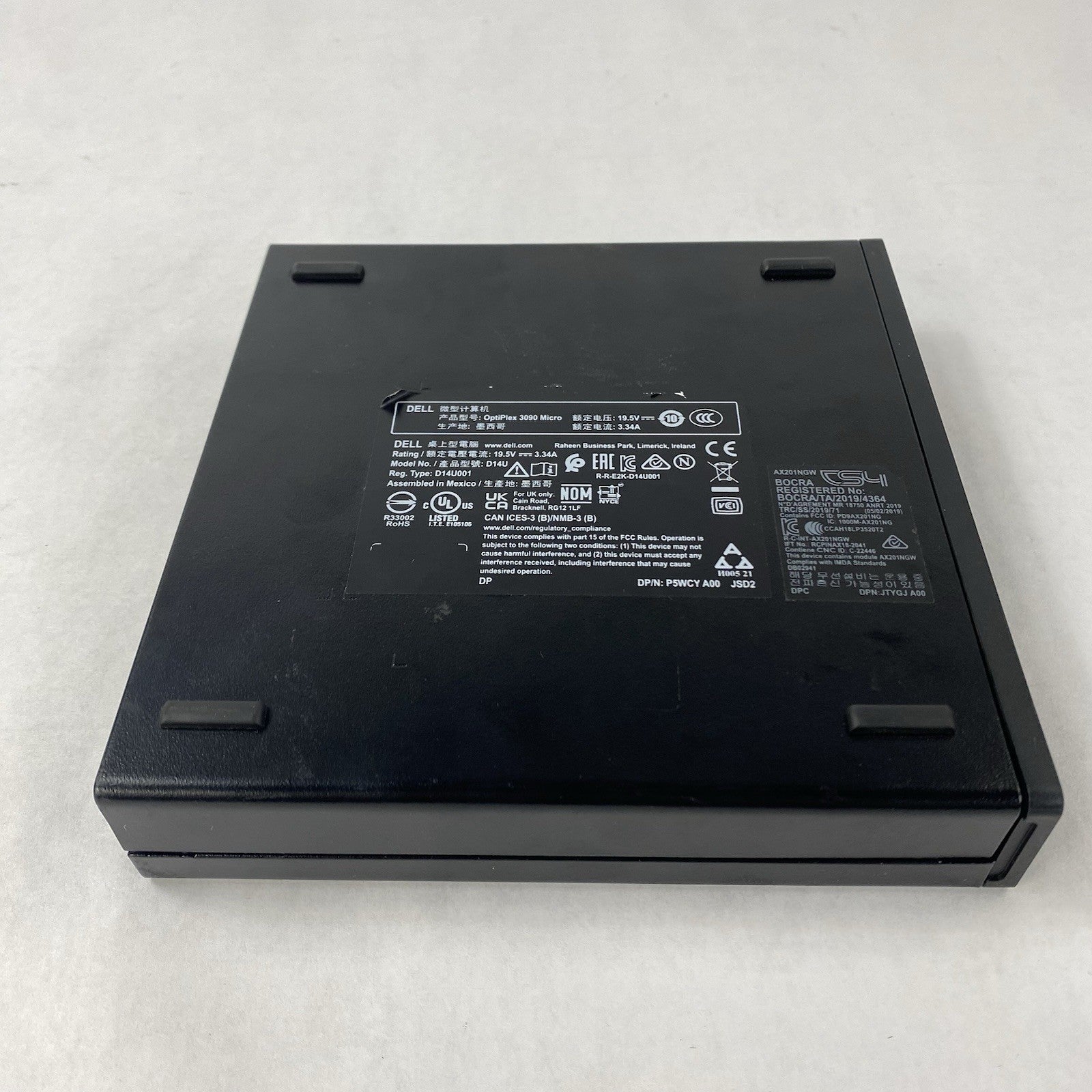 Dell OptiPlex 3090 Micro Intel Core i5-10500T 2.3GHz 2x8GB RAM No HDD/OS/AC7