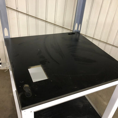 Unbranded Balance Medical Lab Rolling Work Table w/ Ergotron Mount 40"x40"x40"
