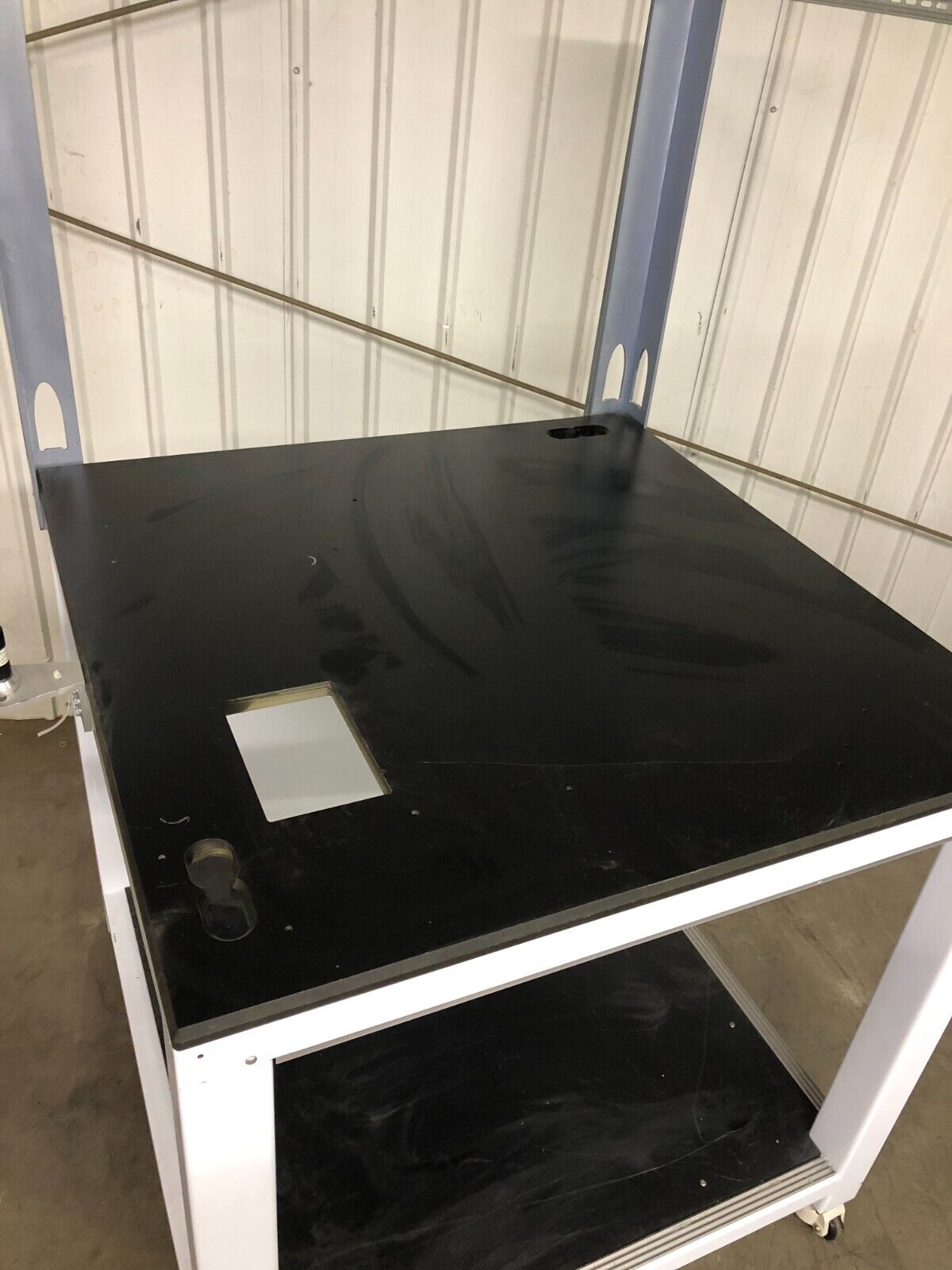 Unbranded Balance Medical Lab Rolling Work Table w/ Ergotron Mount 40"x40"x40"
