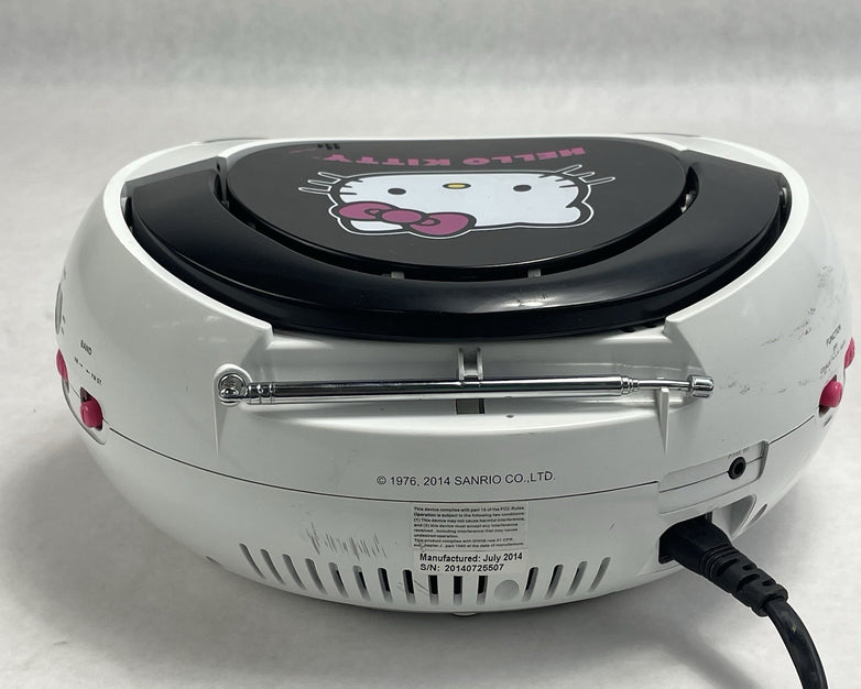 Hello Kitty KT2026MBY CD Player AM FM Radio Boombox 2013 Tested