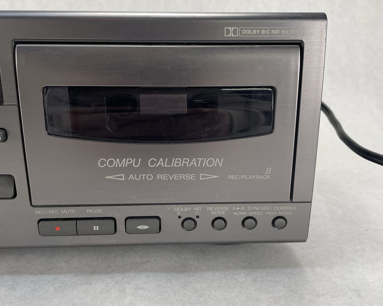 Vintage JVC TD-W317 Double Dual Cassette Deck For Parts