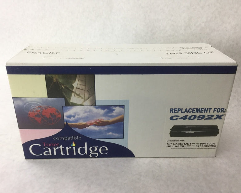 Toner Cartridge Black Compatible w/ C4092X (HP LaserJet 1100/1100A/3200 Series)