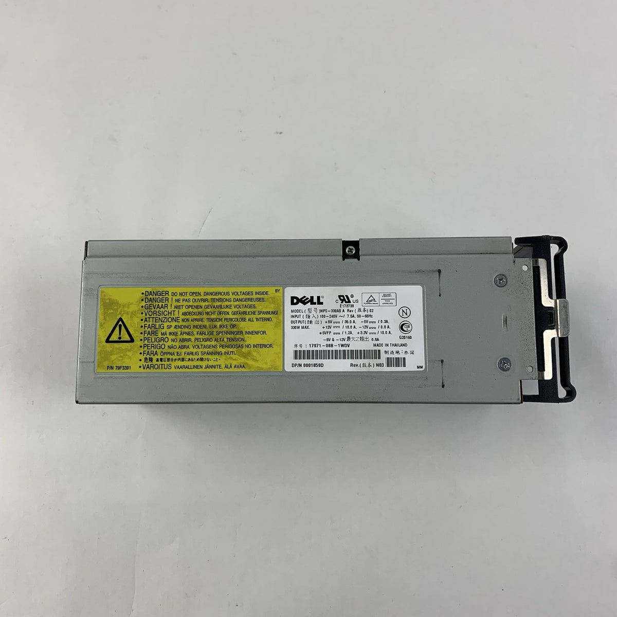 Dell NPS-330AB A Power Supply Input 100-240V Output 5V  - Untested7