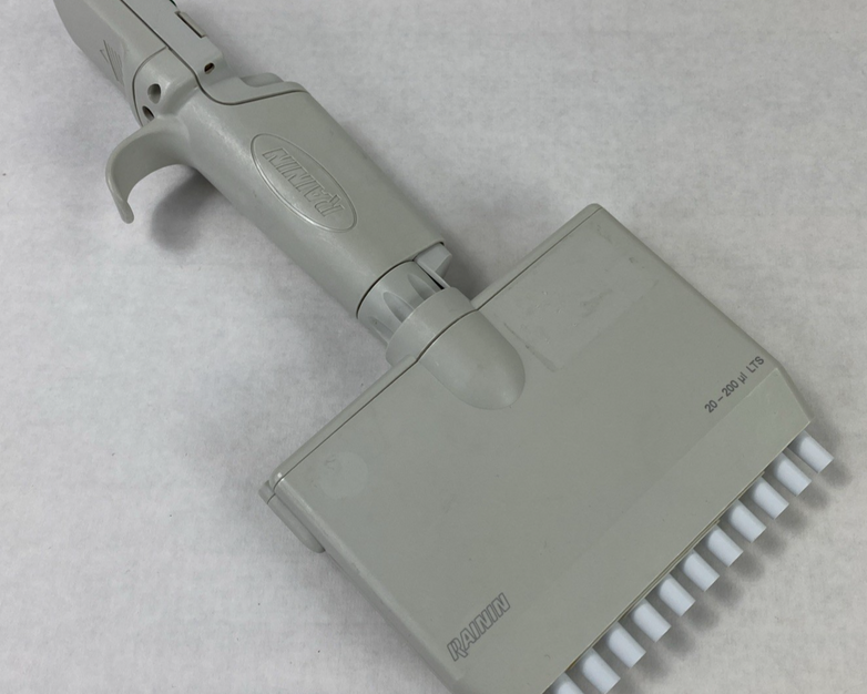 Rainin EDP3-Plus 20-200 ul LTS 12-Channel Digital Pipette No Battery Untested