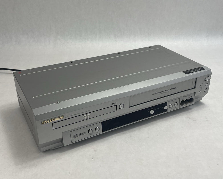 Sylvania SSD803 Video Cassette Recorder & DVD/ CD Player No Remote Tested