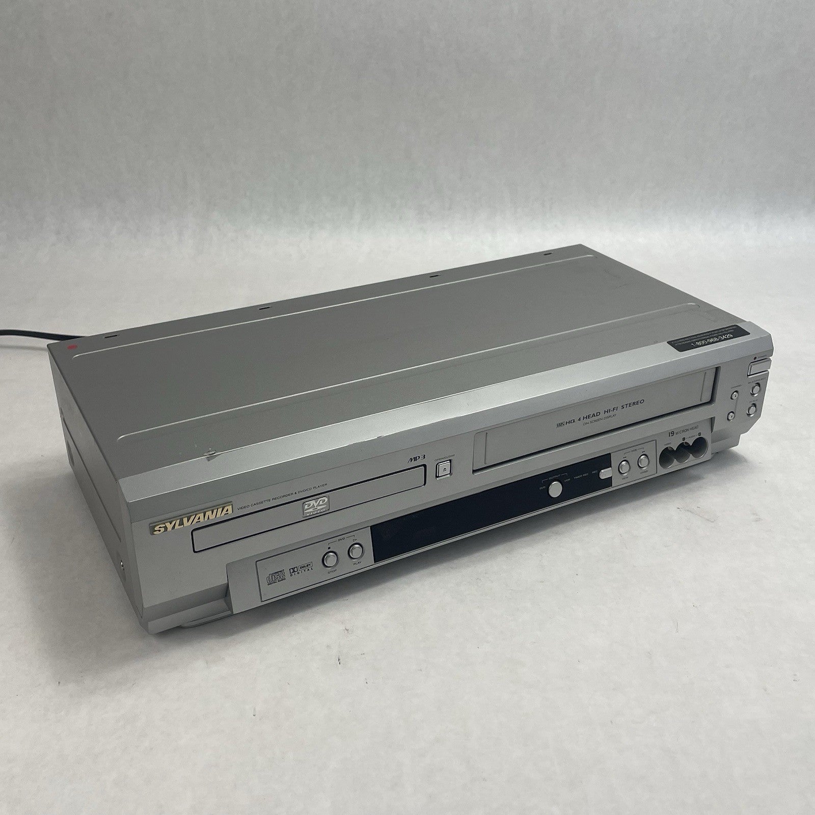 Sylvania SSD803 Video Cassette Recorder & DVD/ CD Player No Remote Tested0