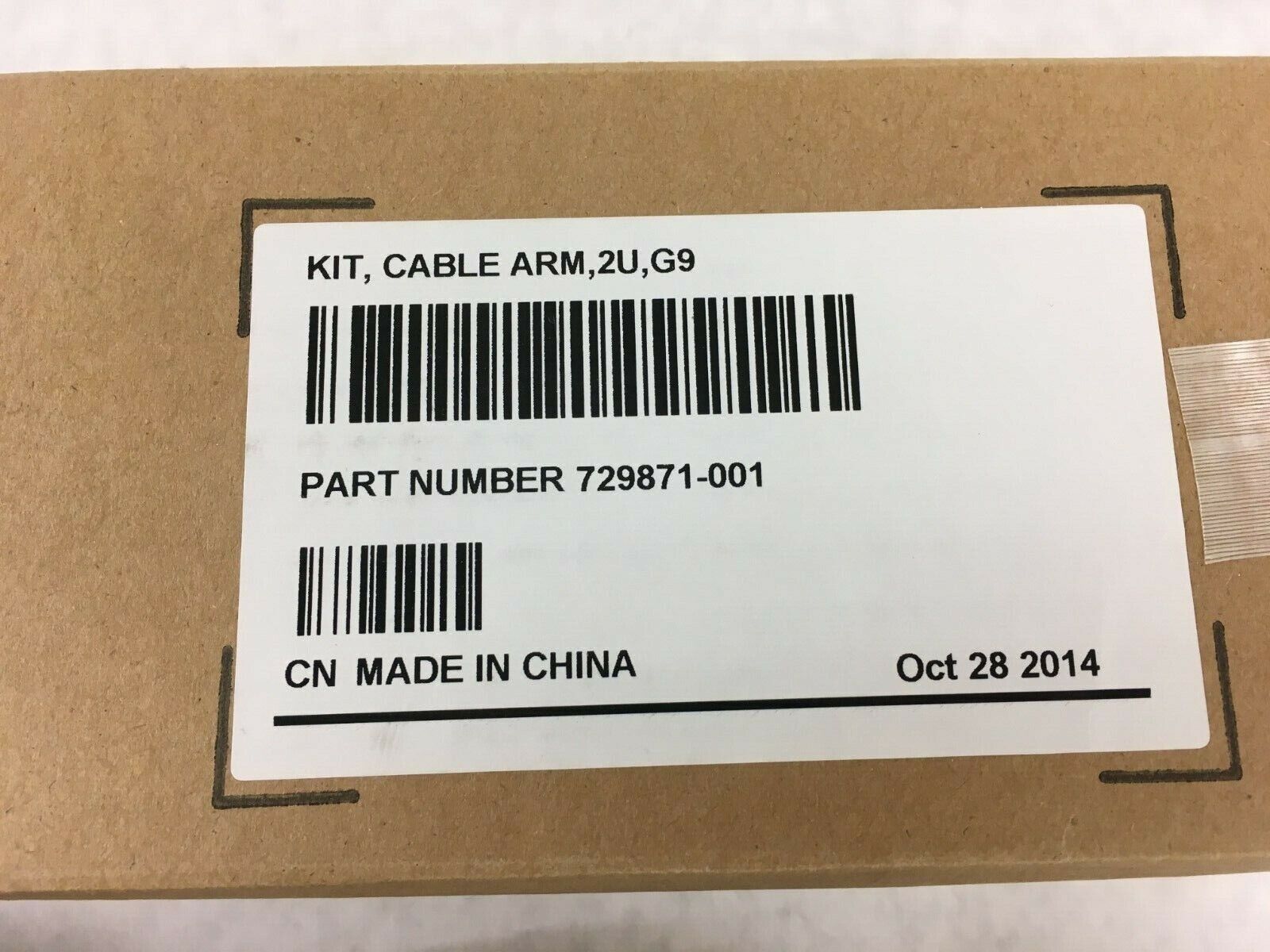 HP 729871-001 2U Cable Management Arm Kit Proliant DL380 G9