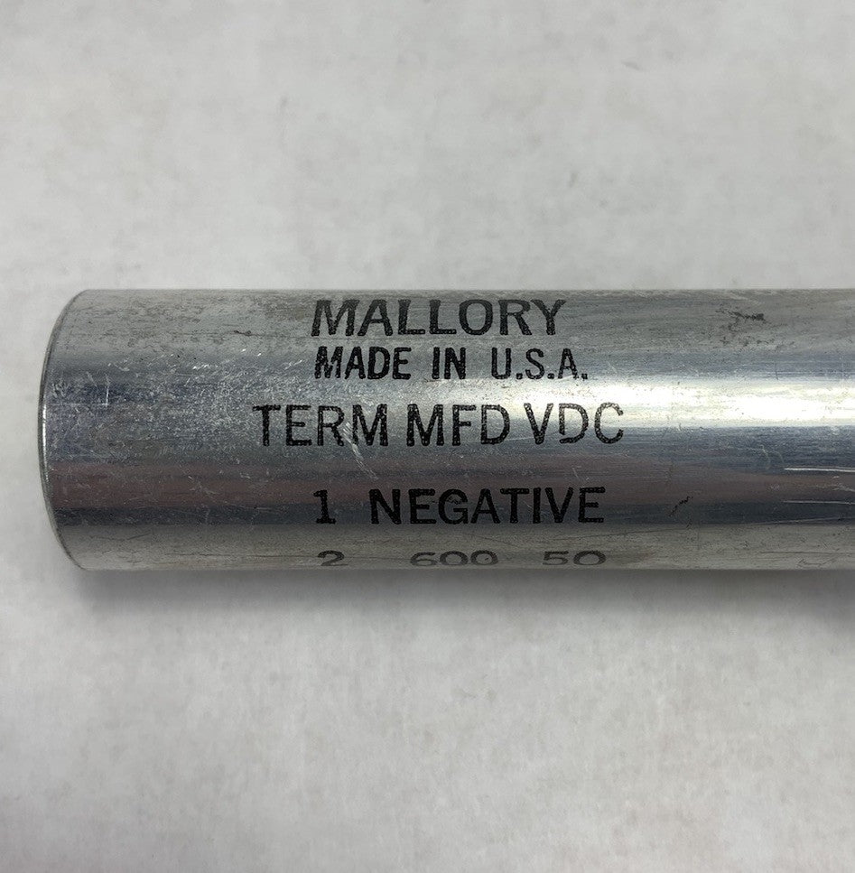 Mallory 20-71284 600MFD 50VDC 2356302X Electrolytic Capacitor (Lot of 4)