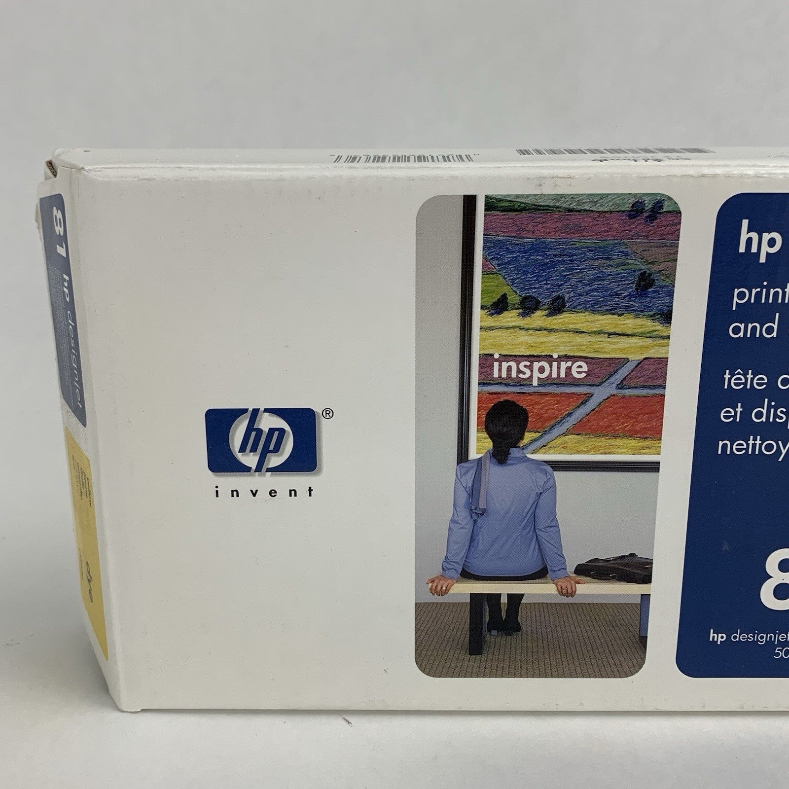 HP C4953A 81 DesignJet Printhead & Cleaner Yellow New OEM Sealed 20082
