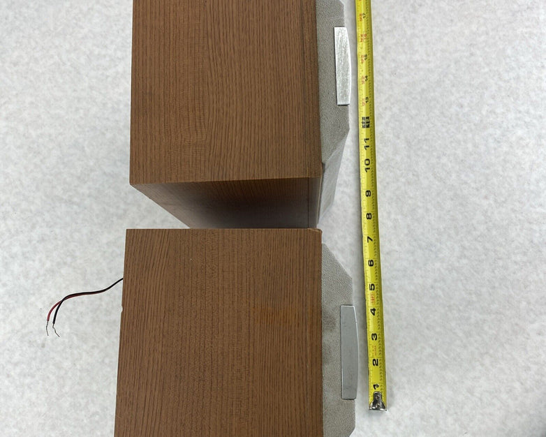 RCA RS2005 8 Ohm 1W Wood Speakers Pair Silver TESTED