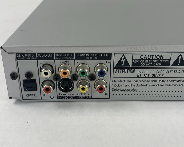 Panasonic DVD-S27 DVD CD Player in Silver No Cables No Remote