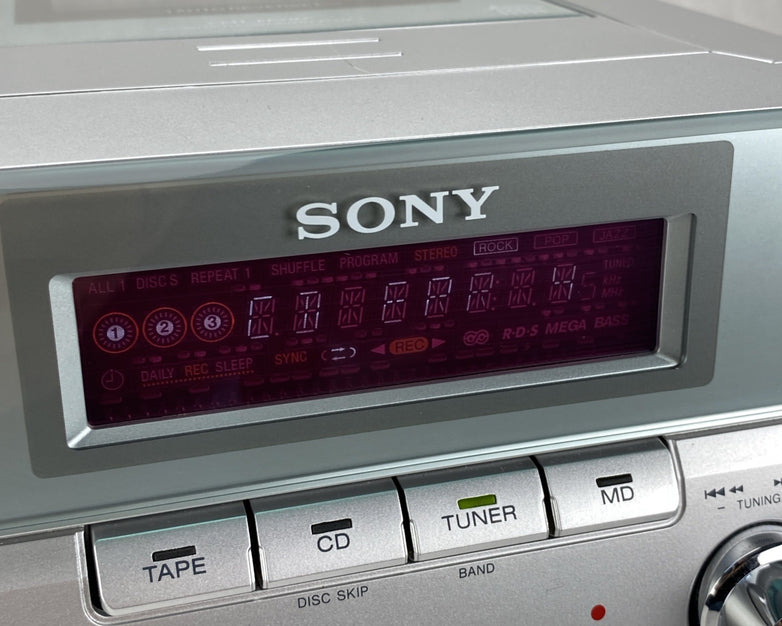 Sony CMT-EP707 Hi-Fi CD Changer And Tape Deck With Speakers - Parts or Repair