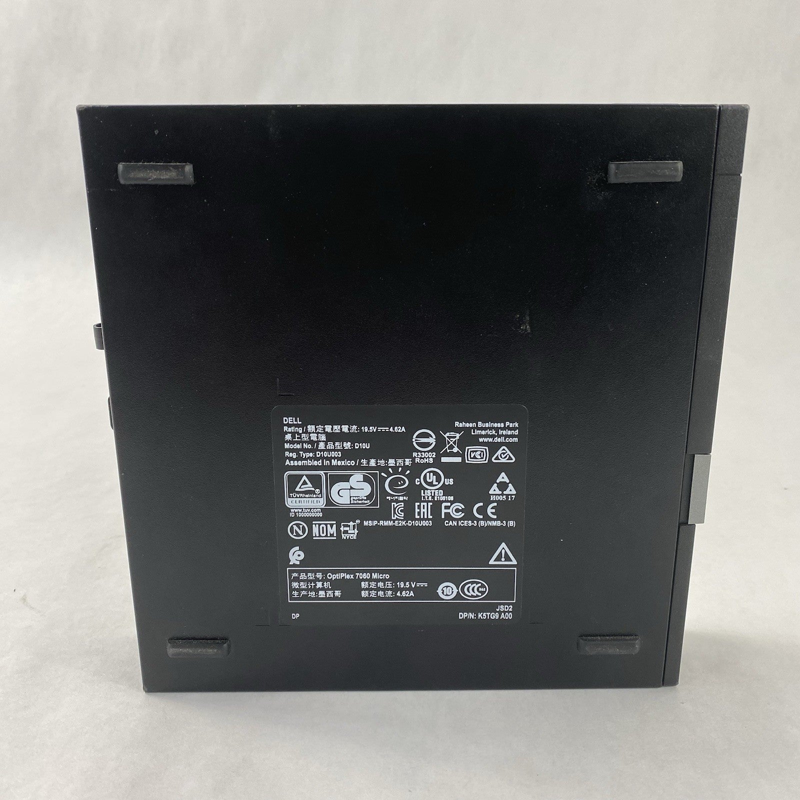 Dell OptiPlex 7060 Micro Intel Core i5-8500T 2.1GHz 8GB RAM No HDD OS Power Cord