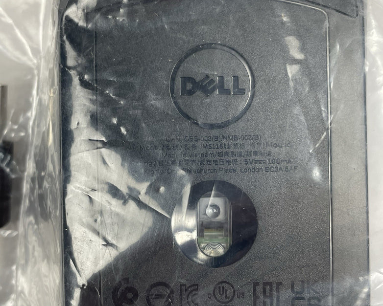 Dell MS116 Optical Black USB Scroll Wheel Mouse Lot of 10