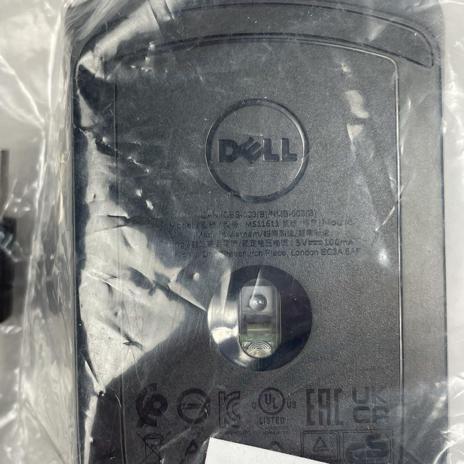 Dell MS116 Optical Black USB Scroll Wheel Mouse Lot of 10