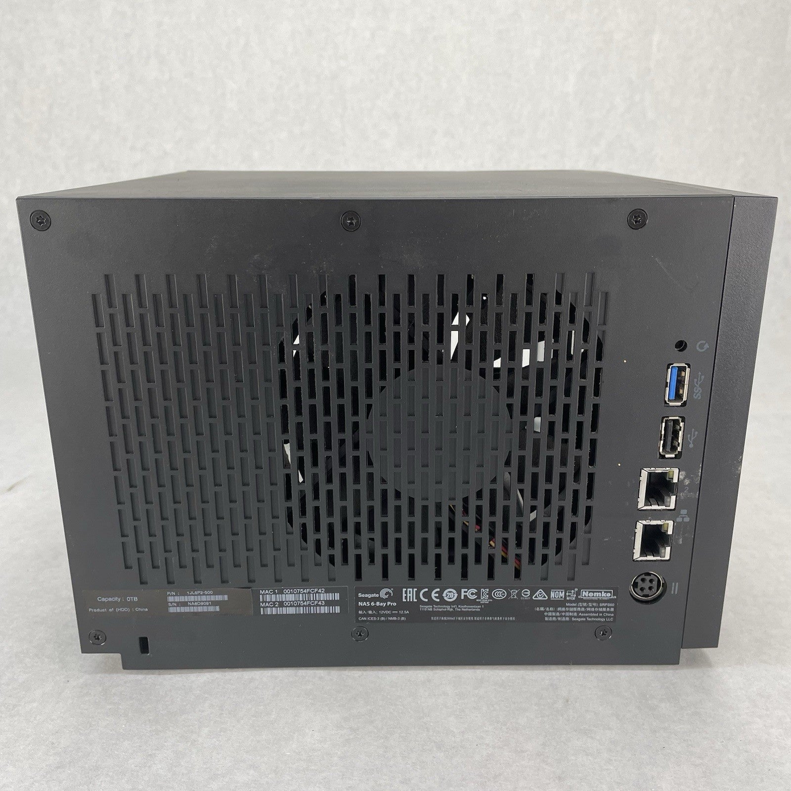 Seagate NAS Pro 6BAY STDF100 NAS Array No HDDs No Bays Untested Parts and Repair