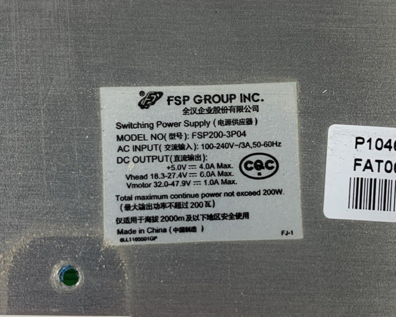 Zebra FSP 105SL P1046930 Power Supply