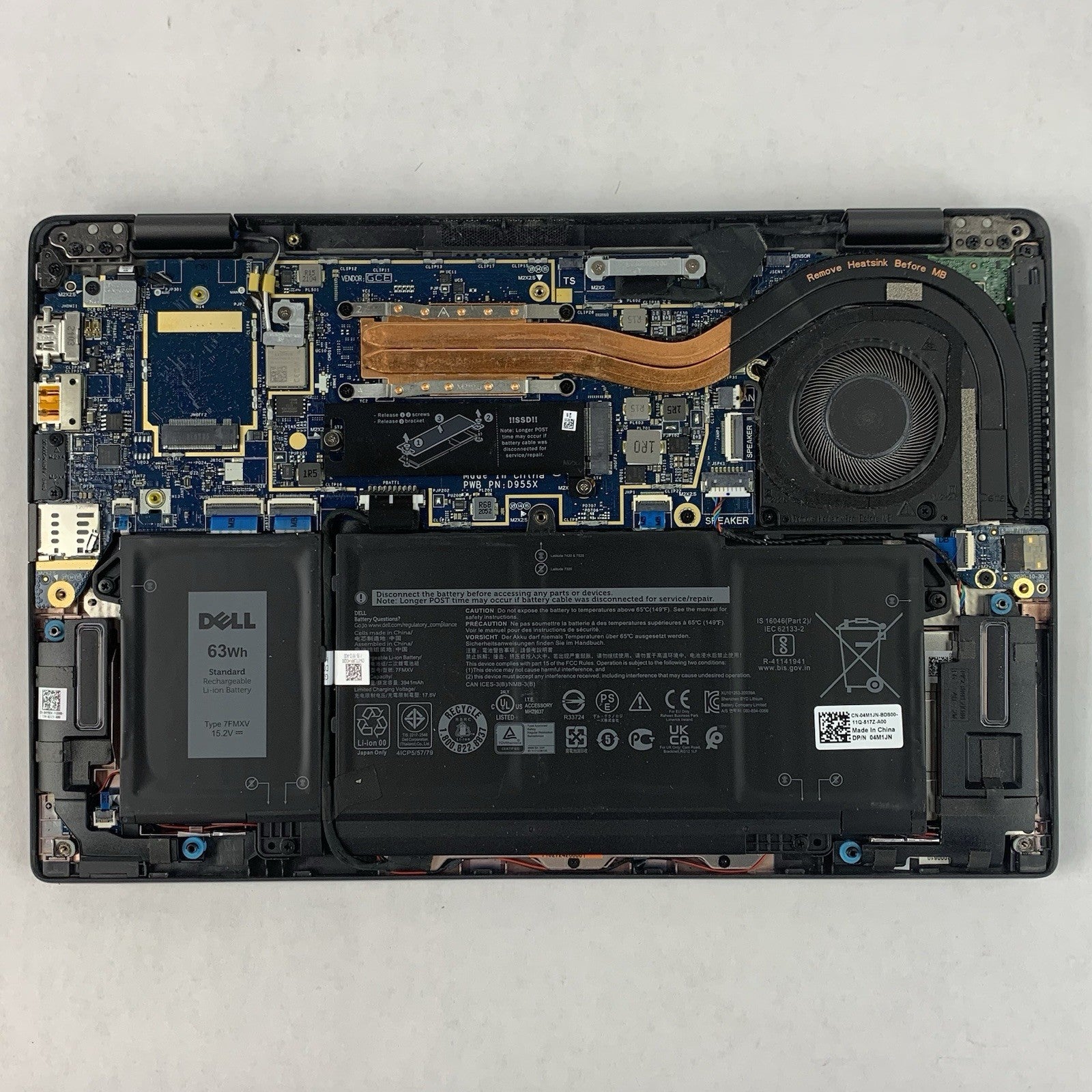 Dell Latitude 7320 13.3" i7-1185G7 3.00 GHz 32 GB RAM No OS/SSD/AC Clicky Track10