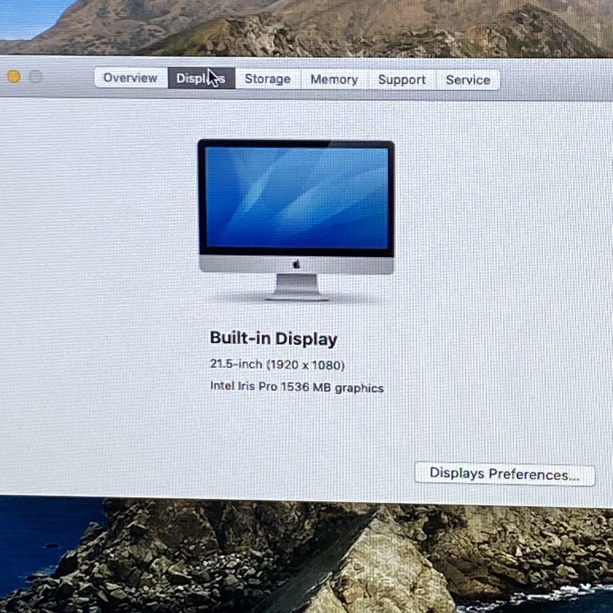 Apple A1418 iMac 21.5" 2013 2.7 GHz Core i5 8GB RAM 1TB HDD macOS 10.15.72