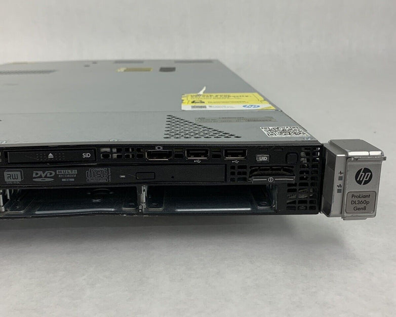 HP ProLiant DL360p Gen8 Quad-Core Xeon E5-2603 V2 1.8 GHz 32 GB RAM No OS No HDD
