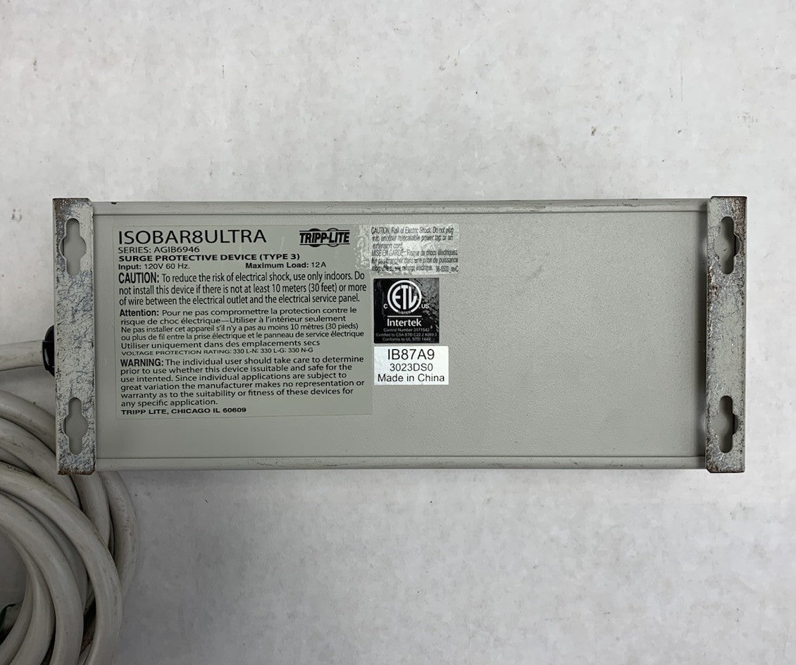 Tripp Lite ISOBAR8ULTRA Diagnostic Surge Suppressor6