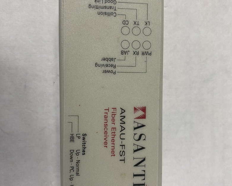 Lot of 5 Asanté AMAU-FST Fiber Ethernet Transceiver Untested