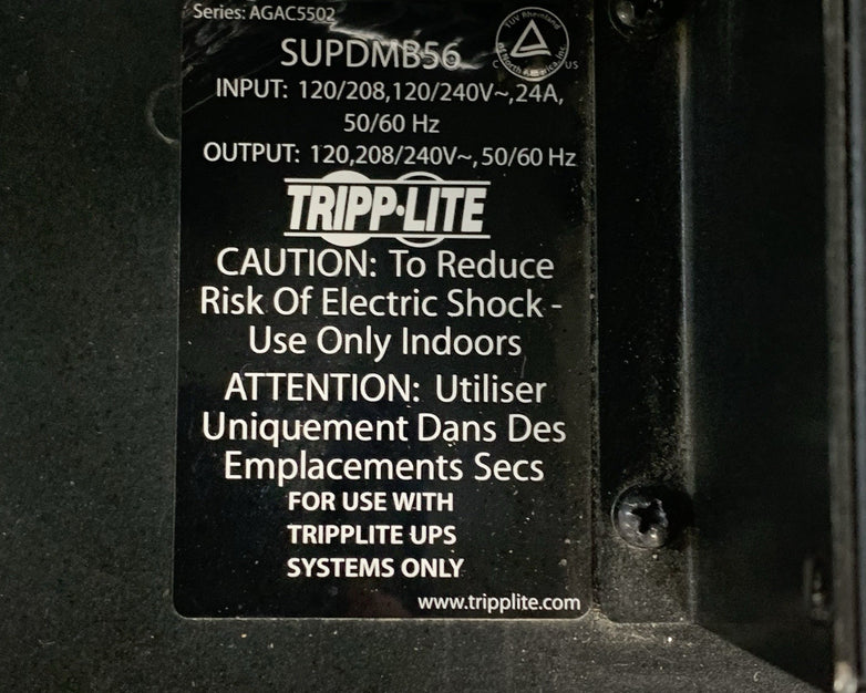 Tripp Lite SU5000RT4U Smart On-Line UPS w/ SUPDMB56 No Batts Untested