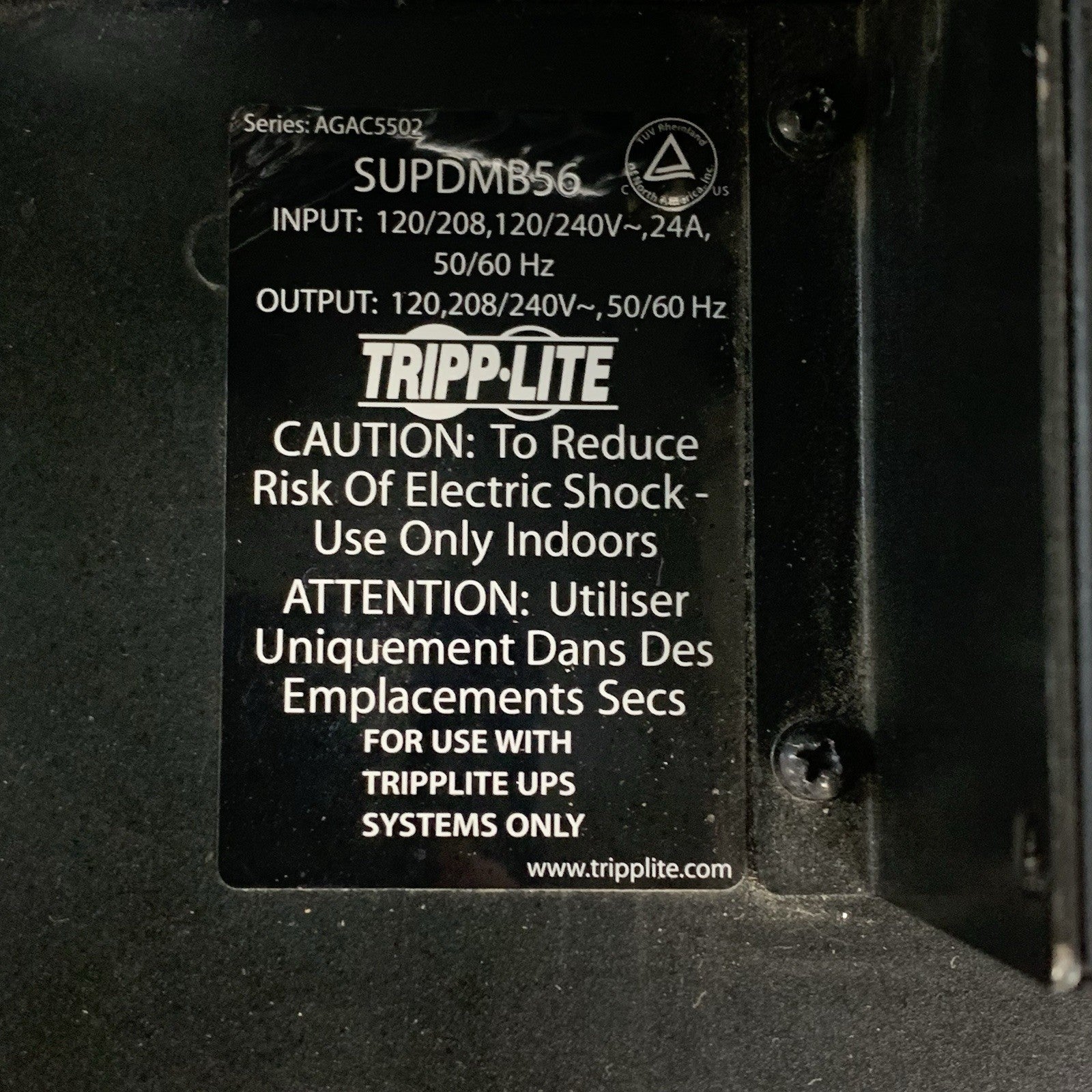Tripp Lite SU5000RT4U Smart On-Line UPS w/ SUPDMB56 No Batts Untested11