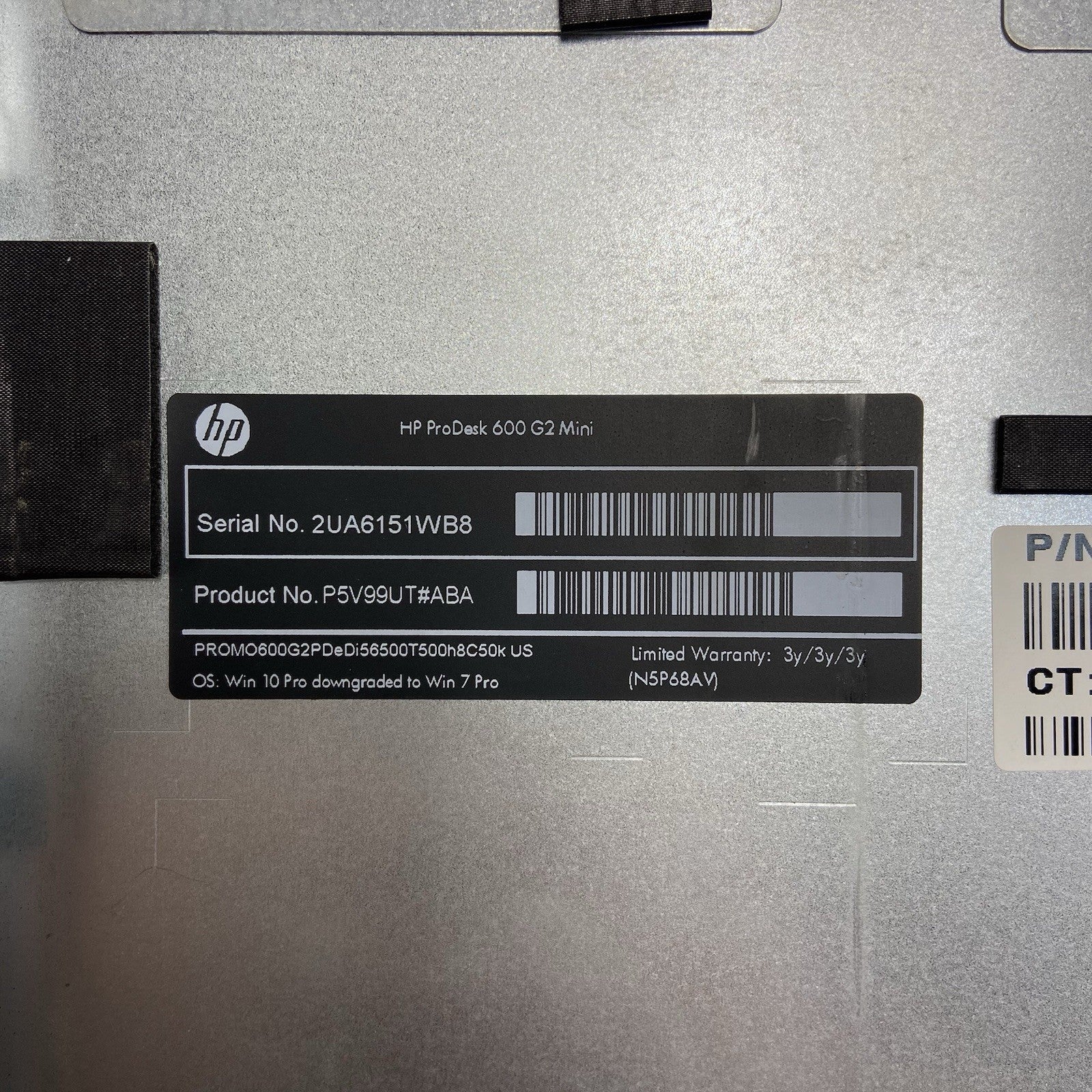 HP ProDesk 600 G2 MFF Intel Core i5-6500T 2.5GHz 0GB RAM No AC/HDD/OS8