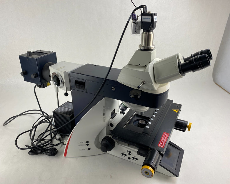 Leica DM6000M Microscope w/ Objectives Power Supplies Clemex Camera