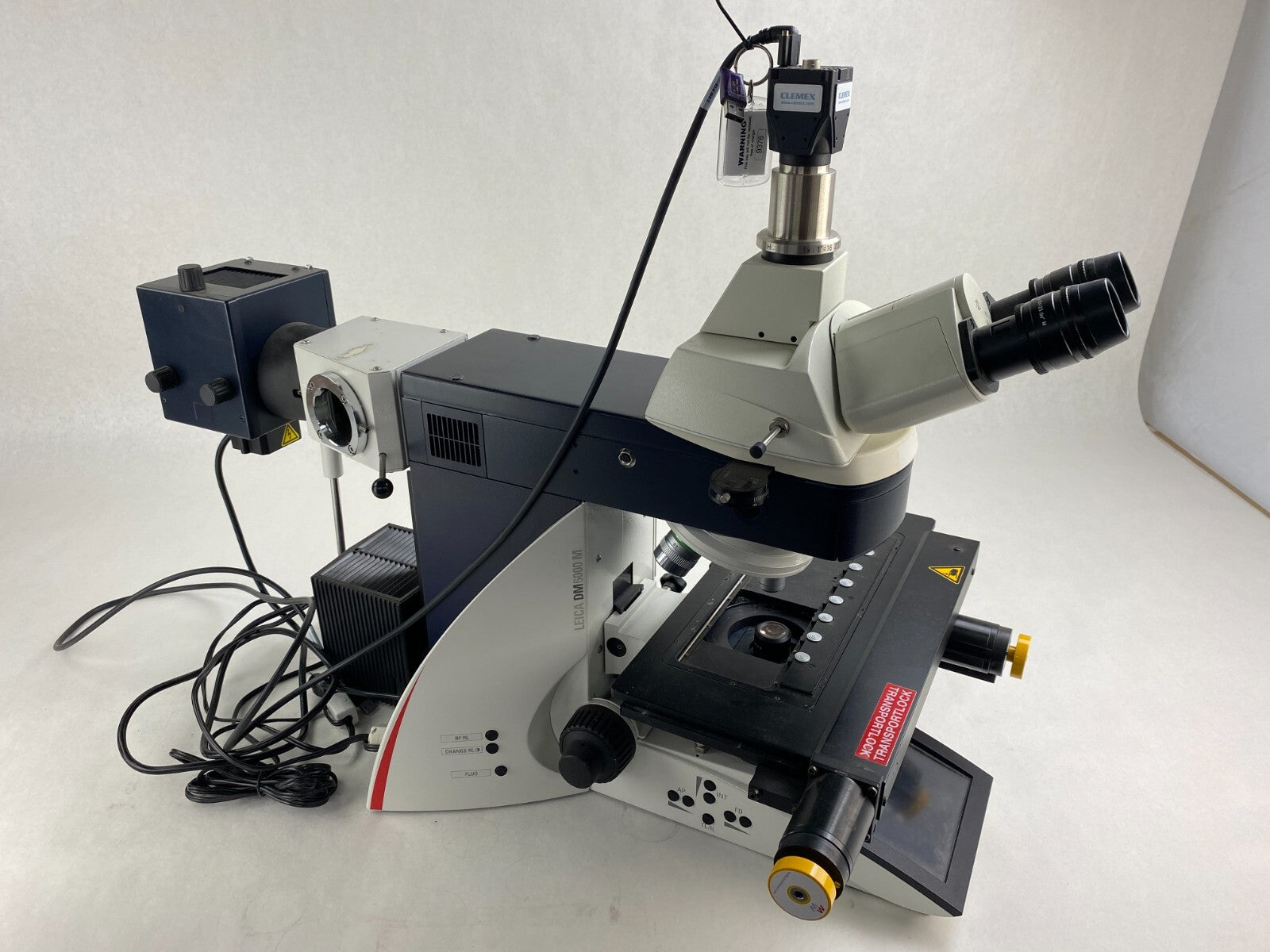 Leica DM6000M Microscope w/ Objectives Power Supplies Clemex Camera