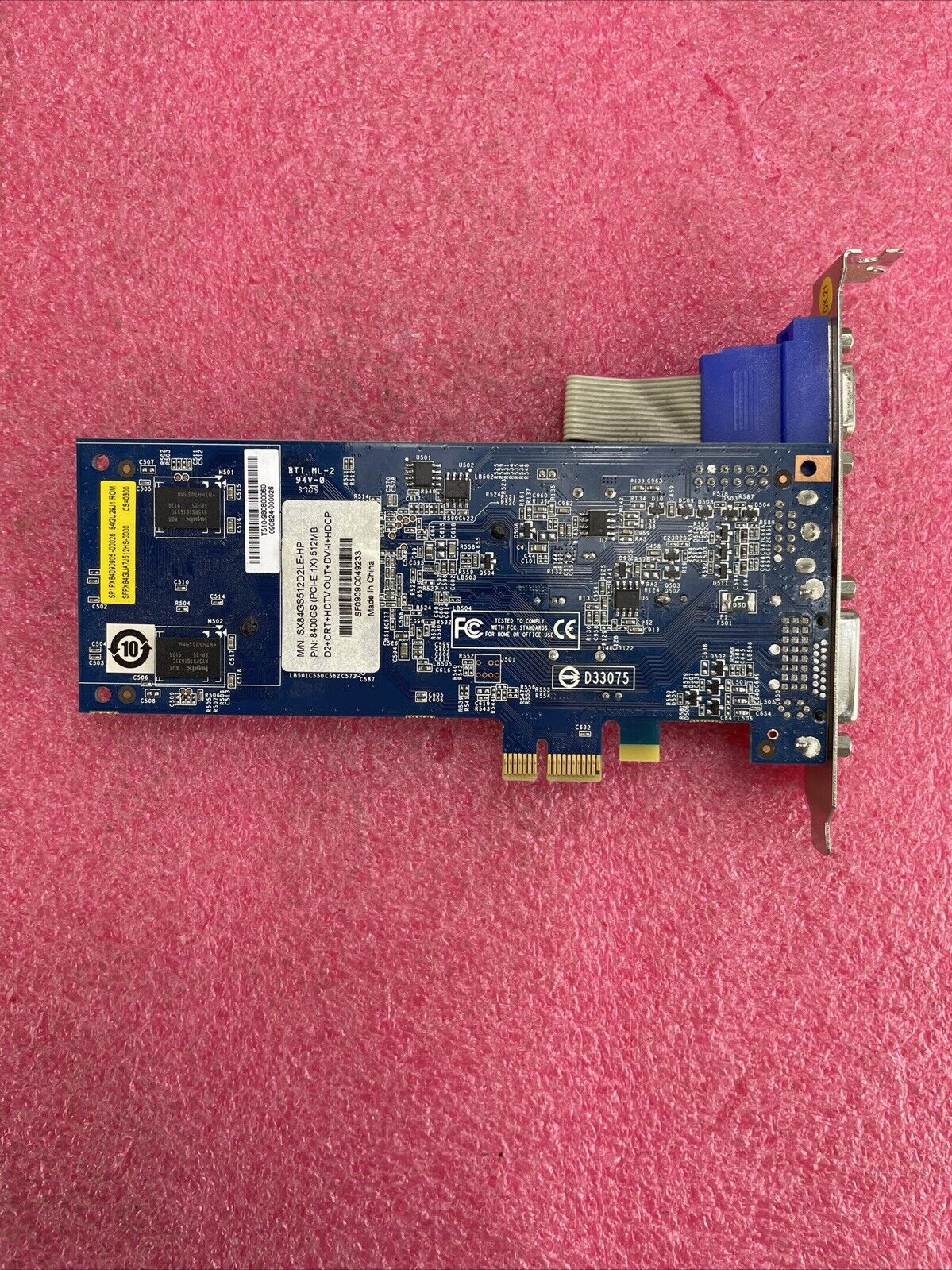 Nvidia GeForce 8400GS 512MB SFPX84 SX84GS512D2LE-HP