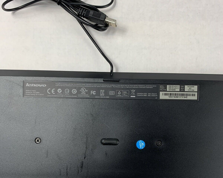 Lot of 4 Lenovo KU-0989 Keyboard 54Y9489