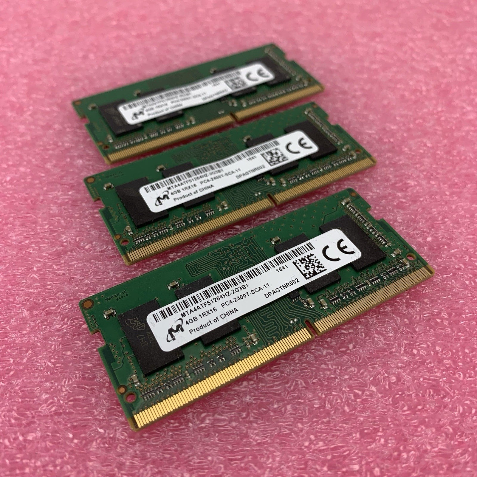 Micron MTA4ATF51264HZ-2G3B1 PC4-2400T-SCA-11 4GB 1Rx16 Desktop Memory RAM Lot 30