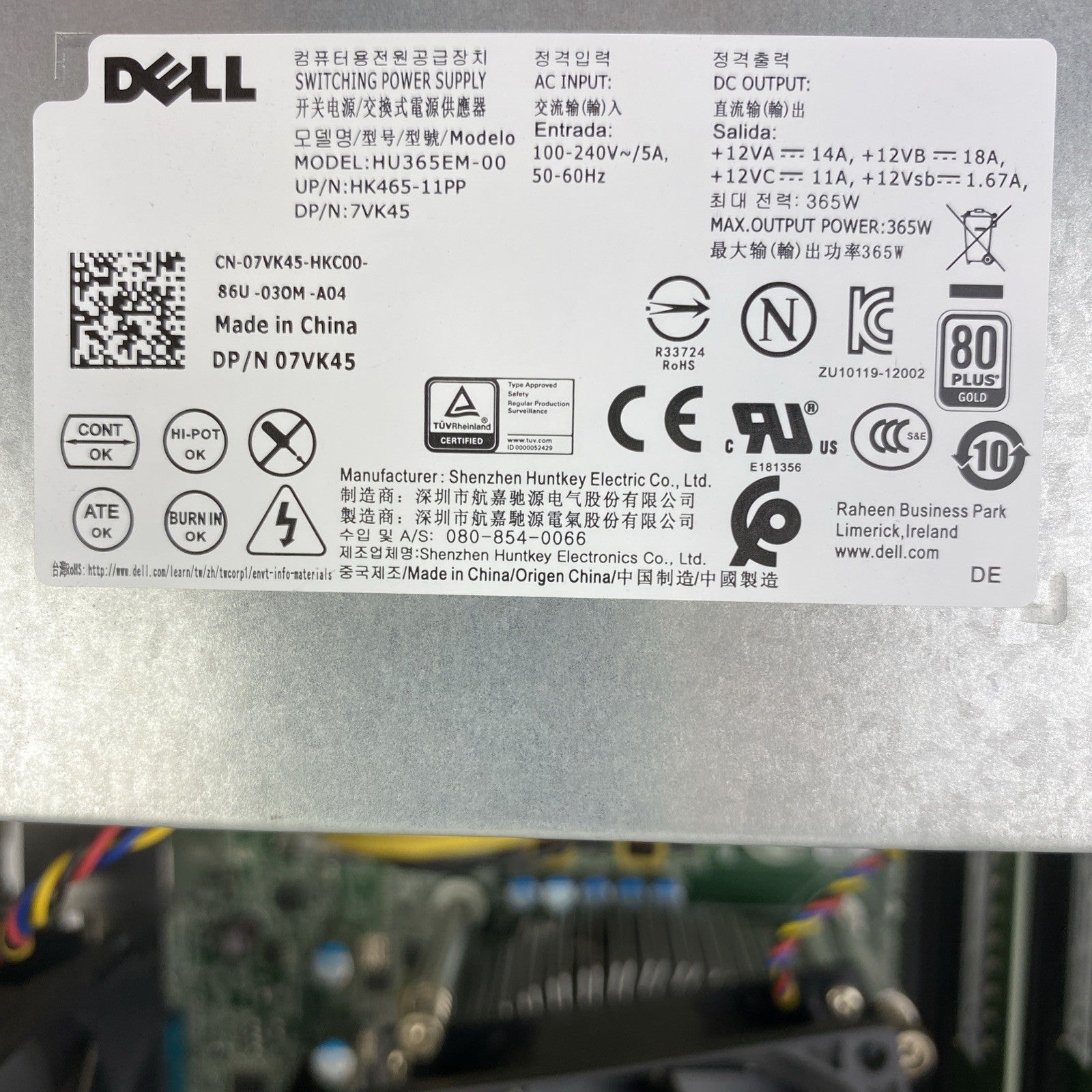 Dell Precision Tower 3620 Intel Xeon E3-1225 v6 3.30GHz 32GB RAM No HDD No OS