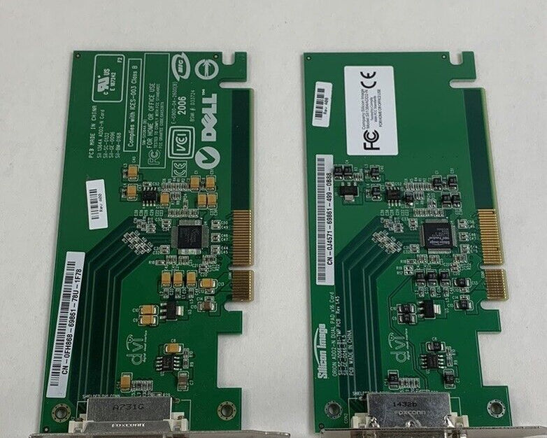 Dell 0KH276 E-G900-04-2600(B) Sil 1364A ADD2-N GPU Short Bracket (Lot of 2)