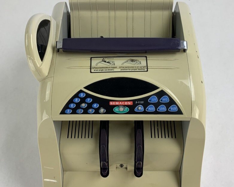 Semacon S-1125 Digital Money Counter Tested Worn Buttons
