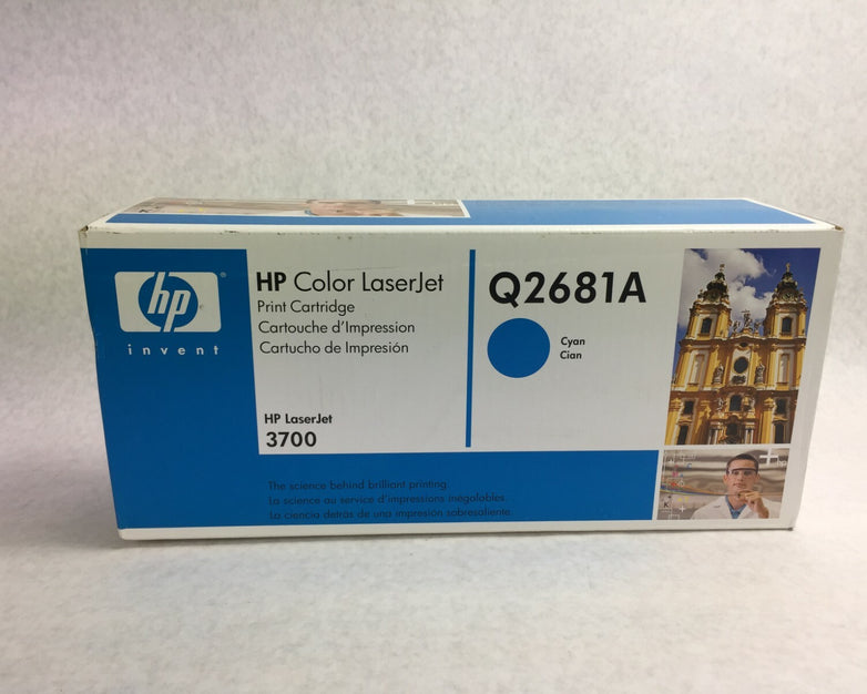 Genuine HP Laserjet Q2681A Cyan Toner Cartridge  Factory Sealed Box