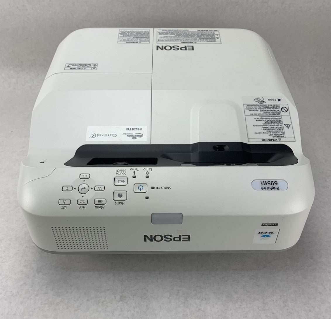 Epson PowerLite 695Wi H740A LCD Lamp Projector 26 Lamp Hours - No Remote3