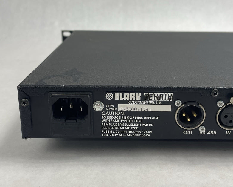 Klark Teknik DN-8000 Speaker Processor Tested For Parts
