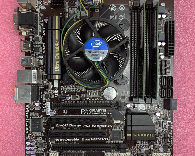 Gigabyte H87M-D3H Motherboard Intel Core i5-4440 3.1GHz 16GB RAM w/ Shield