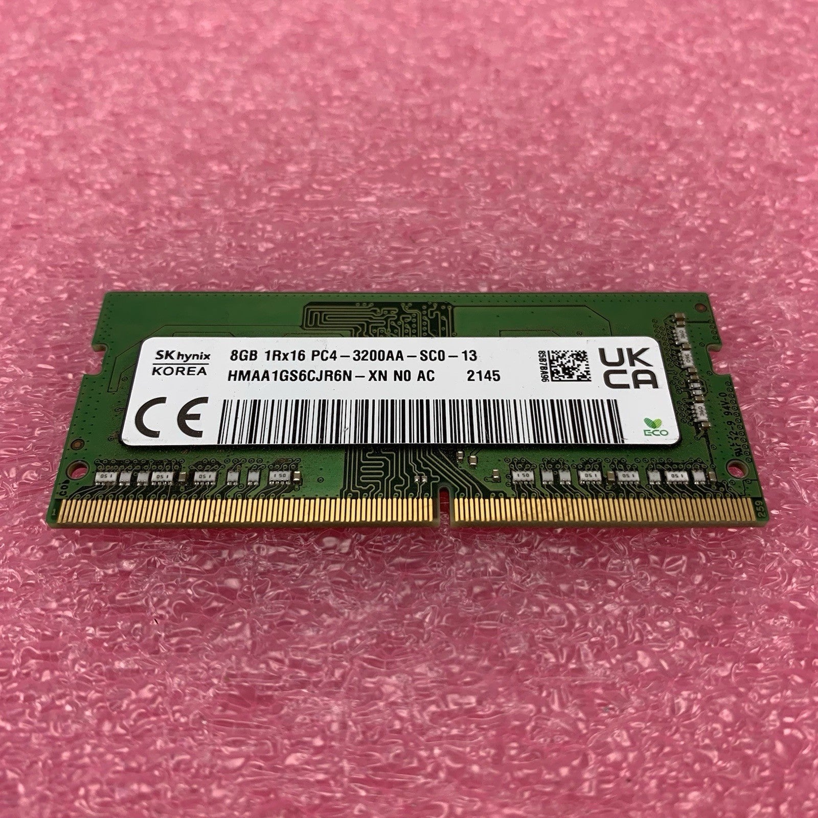 SK Hynix HMAA1GS6CJR6N-XN PC4-3200AA-SC0-13 8GB 1Rx16 Desktop Memory RAM1