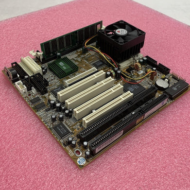 Azza PT-5SMT Motherboard AMD K6-2 450MHz 32MB RAM No Shield