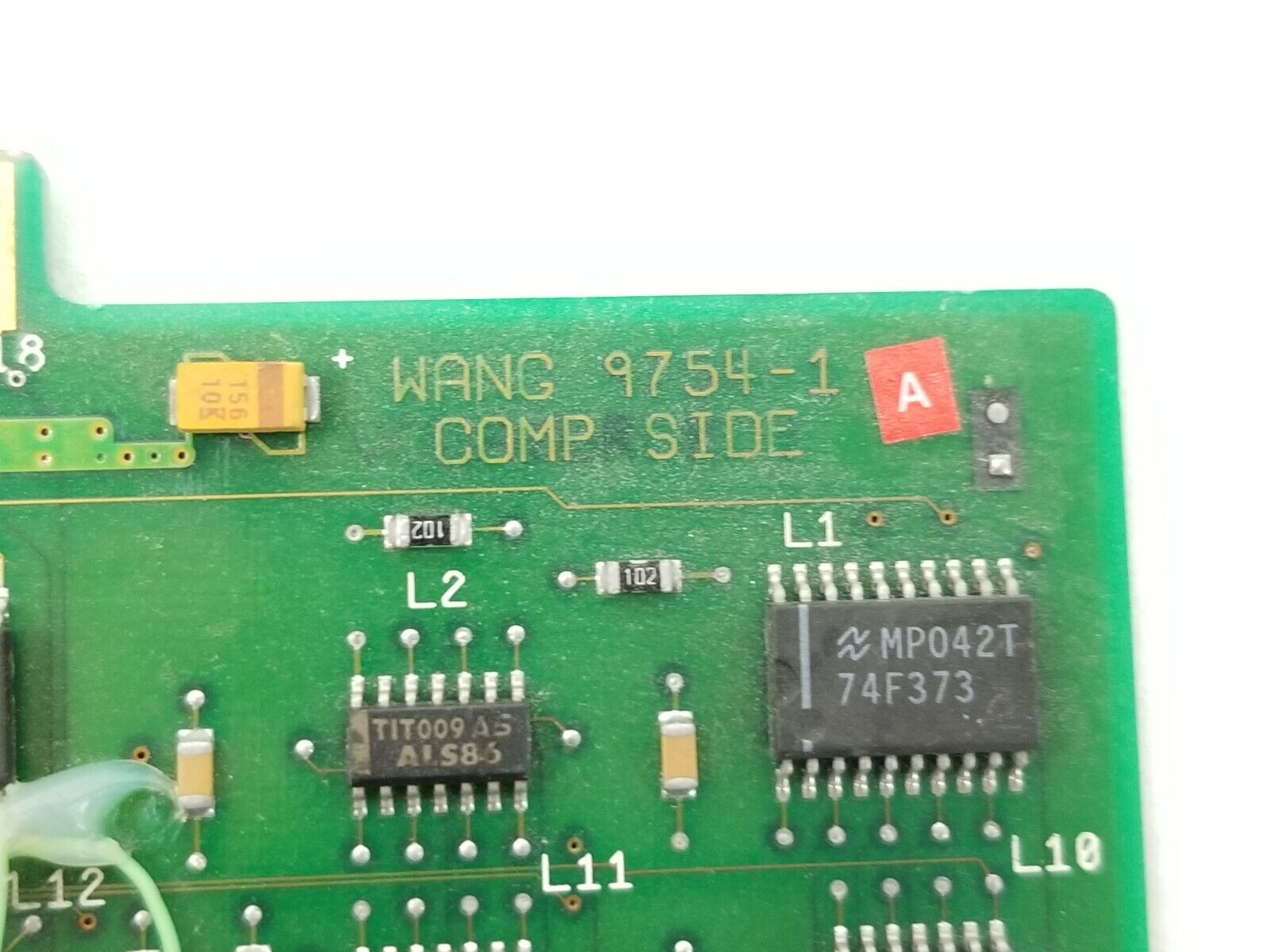 Wang Dual Coax Network Card 9754-1 16-bit ISA Card