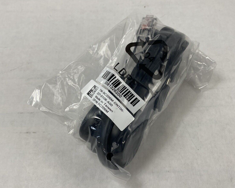 Lot of 5 Dell 0C206M Cat5 RJ-45 To Serial DB-9 Female Switch Console Cable