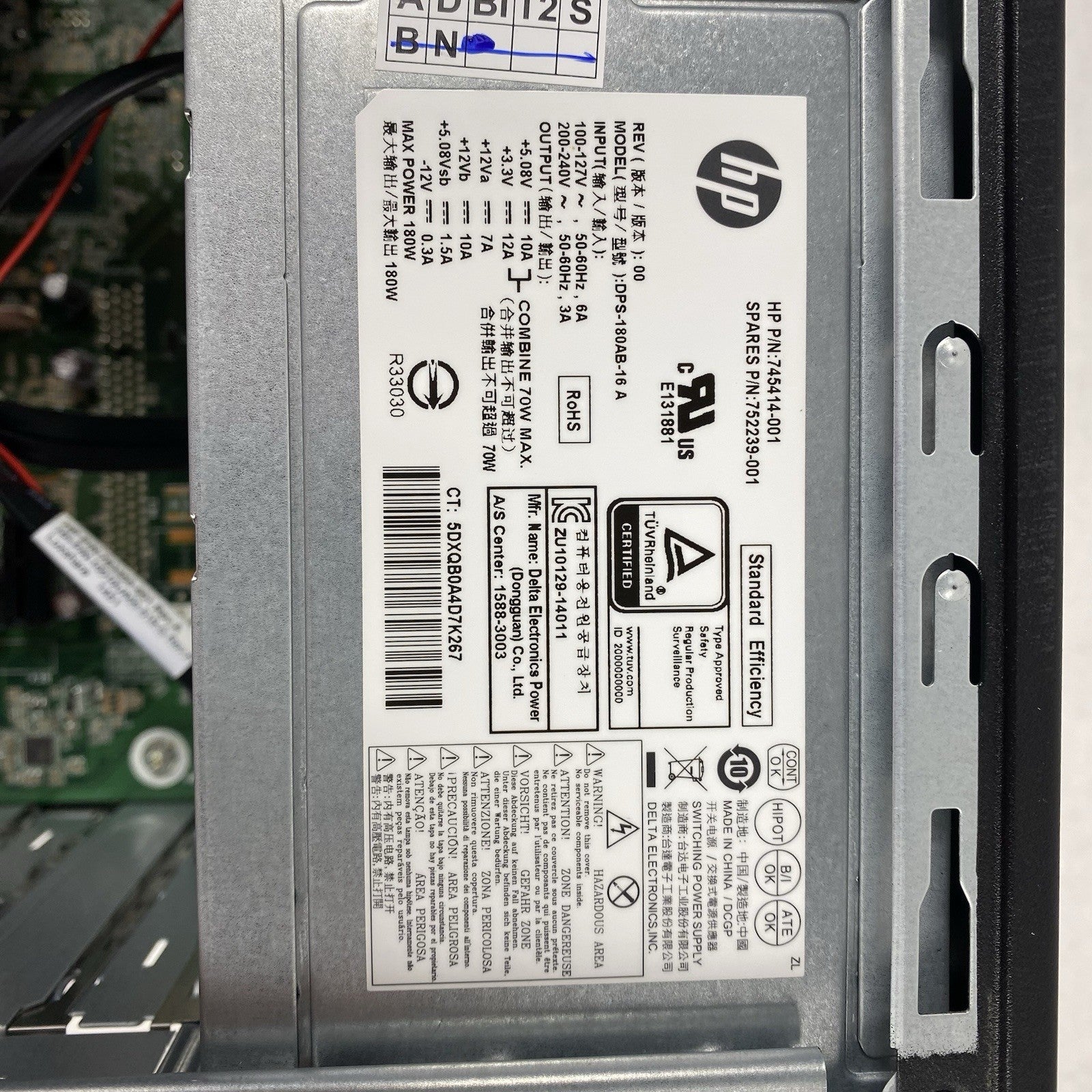 HP 280 G1 MT Intel Core i5-4590s 3GHz 8GB RAM No HDD No OS