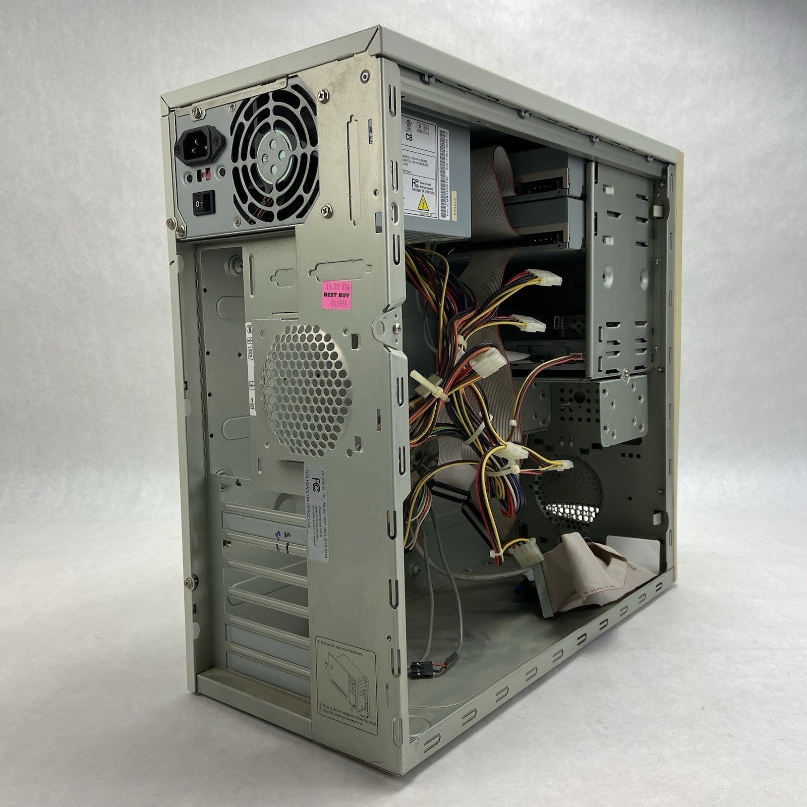 Vintage Unbranded Beige Mid Tower Computer Case PowerMan FSP300-60BTV 300W PSU10